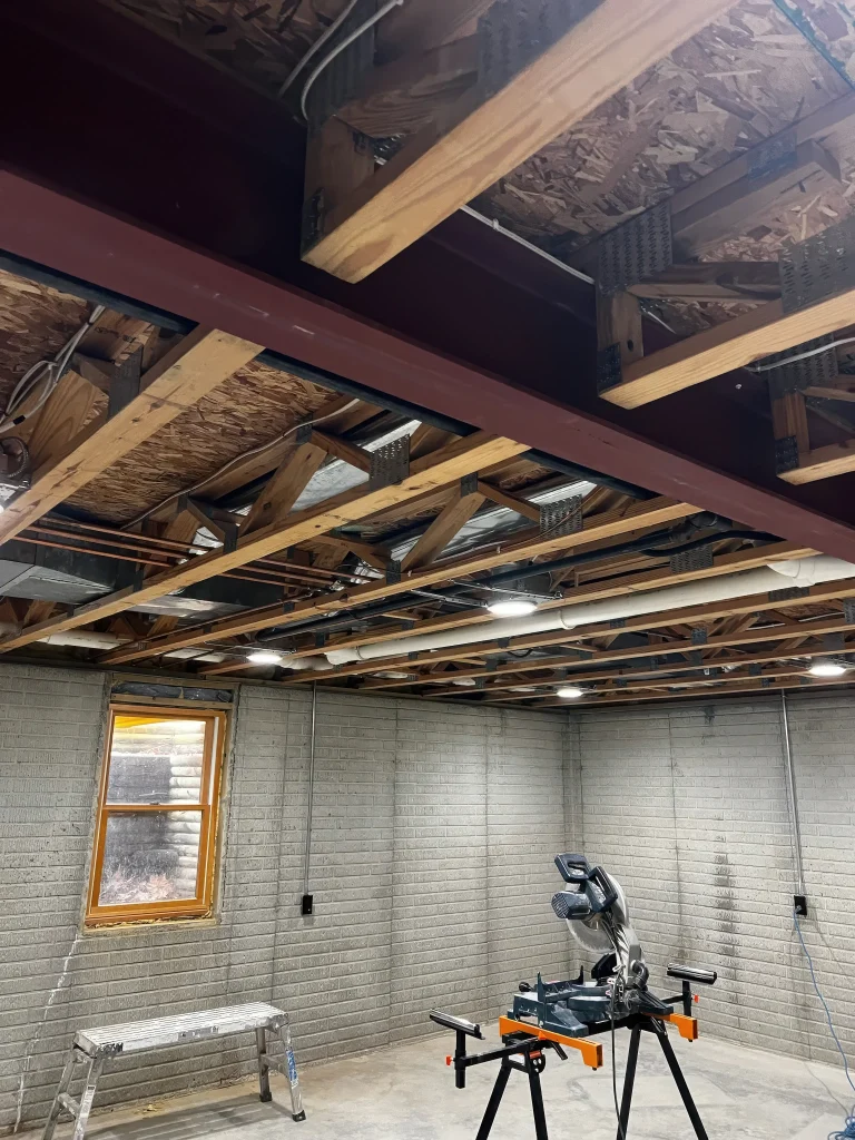 Vintage Basement Makeover XML Construction