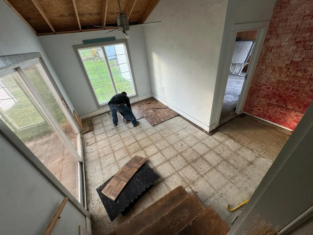 Cozy Sunroom Flooring & Trim Transformation XML Construction